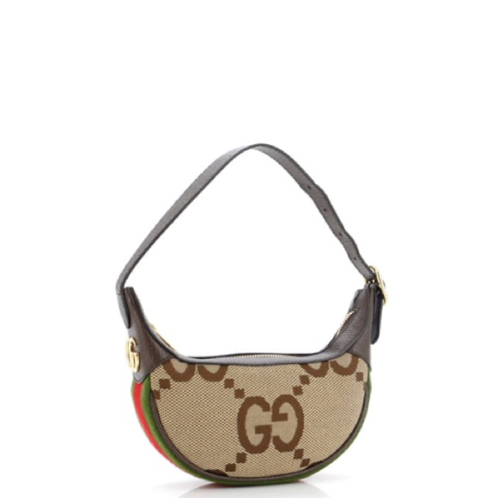 NEW Ophidia Jumbo GG Mini Shoulder Bag, Red, and Green Shoulder Bag